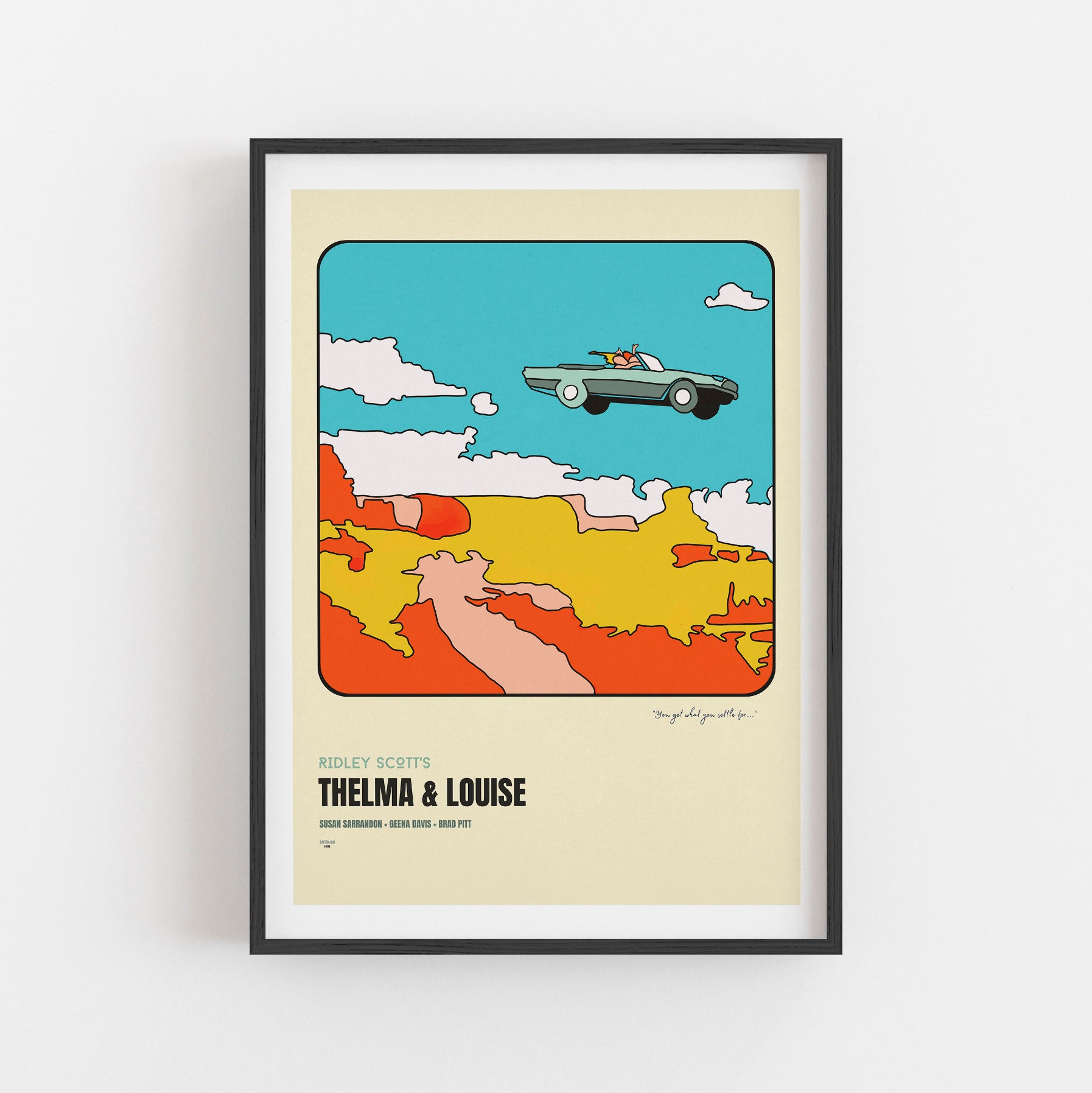 Thelma And Louise Movie Romance Lovers Best Friend Wall Art Home - POSTER  20x30