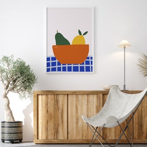 Colorful Fruit Wall Print, Digital Download Print, Wall Decor, Large Printable Art, Downloadable Prints image 5