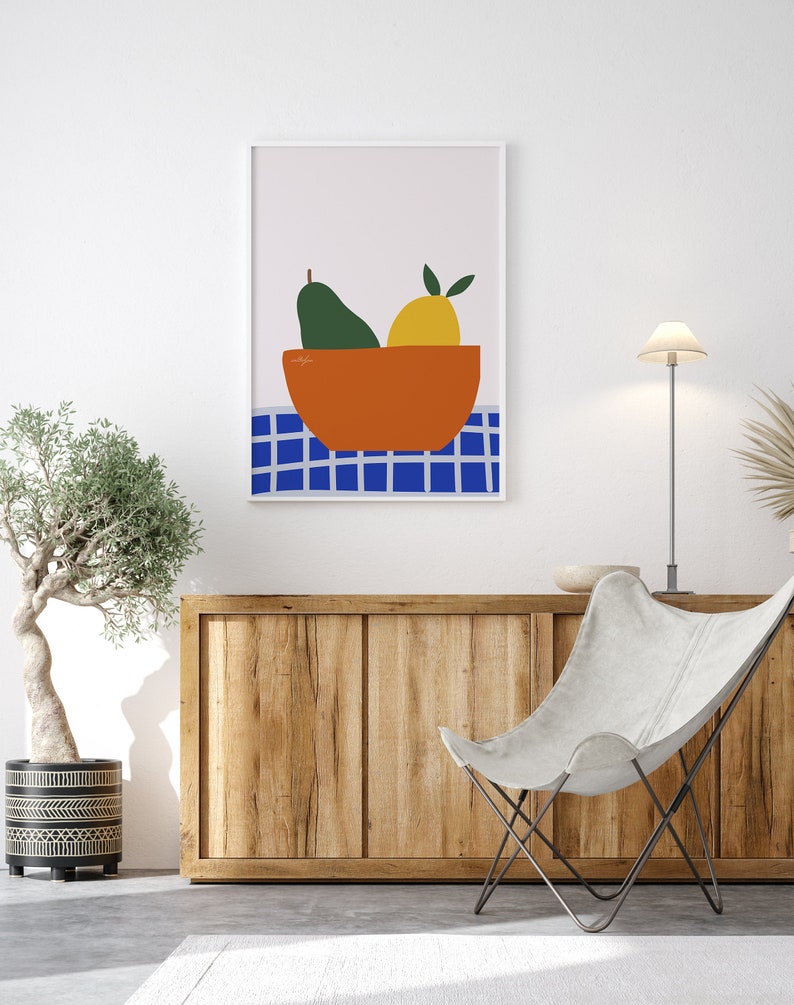 Colorful Fruit Wall Print, Digital Download Print, Wall Decor, Large Printable Art, Downloadable Prints image 5