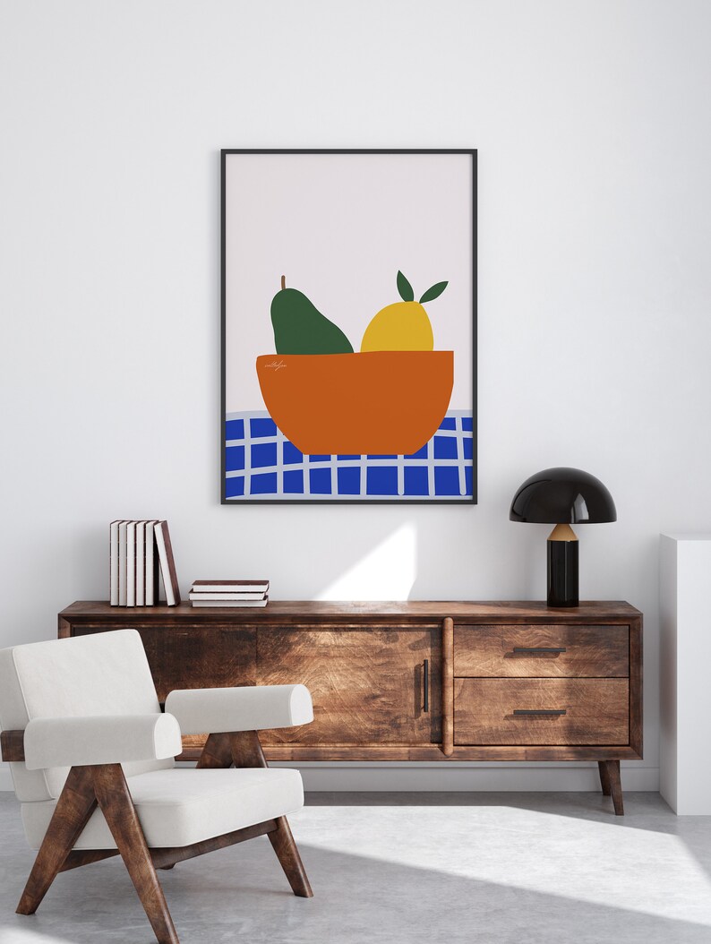 Colorful Fruit Wall Print, Digital Download Print, Wall Decor, Large Printable Art, Downloadable Prints image 7