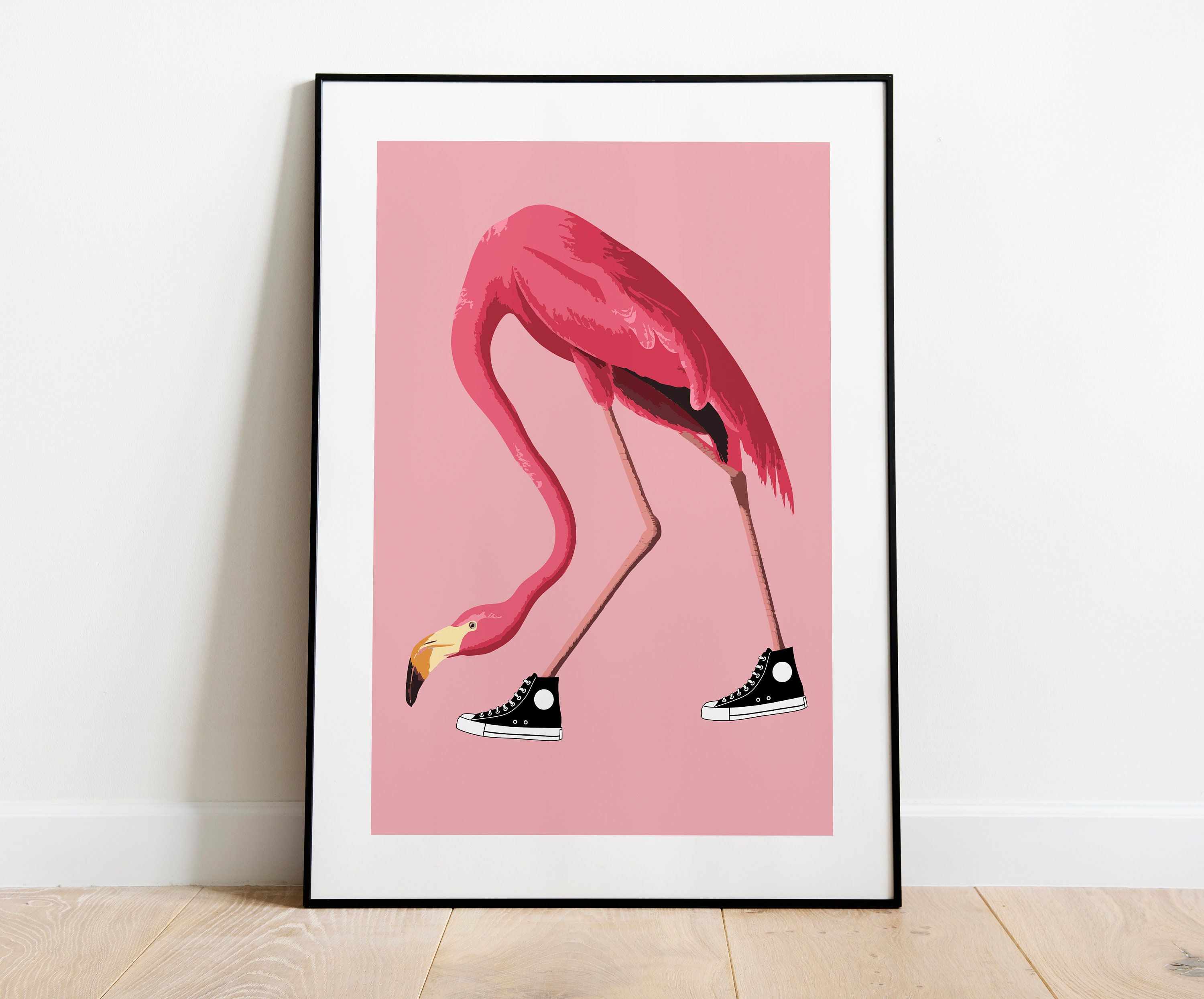 Flamingo Converse - Etsy