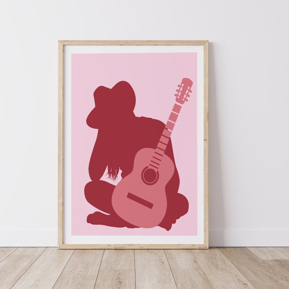 Pink Wall Art Cowboy Print Western Art Print Cowboy Poster Etsy