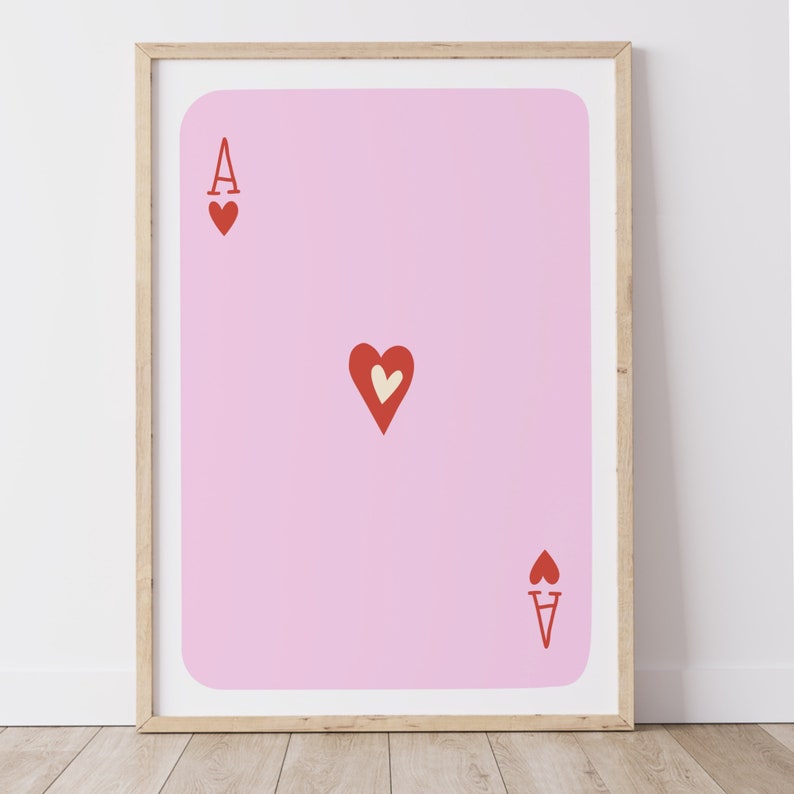 Trendy Retro Wall Art, Vintage Aesthetic Print, Pink Lucky You Poster, Lucky You, Trendy Wall Art, Funny Art, Digital, Preppy wall decor image 4