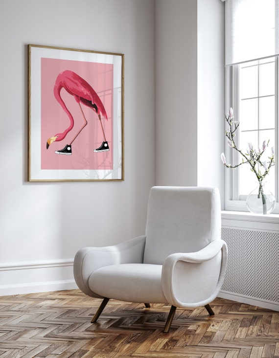 Flamingo cheap print shoes