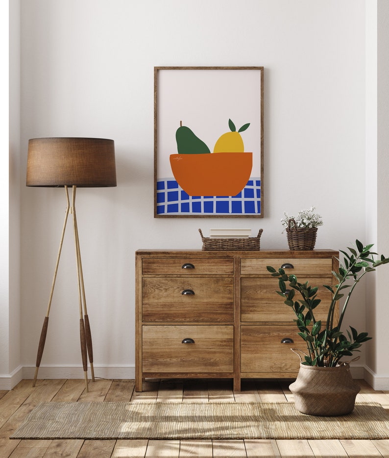 Colorful Fruit Wall Print, Digital Download Print, Wall Decor, Large Printable Art, Downloadable Prints image 6