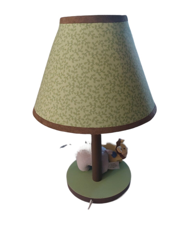 Kids Room Nursery Zoo Jungle Safari Animals Table Lamp Etsy