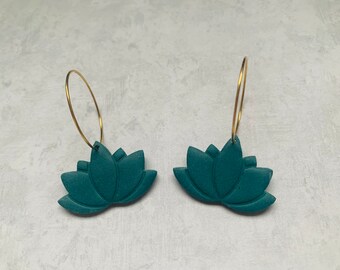 Lotus flower hoops