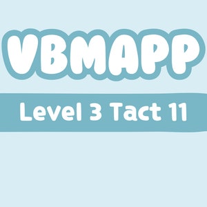VB-MAPP No Prep, Stufe 3 Takt 11 Messung; digital bearbeiten oder ausdrucken!