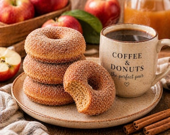 Baked Apple Cider Donuts | Soft Cinnamon Sugar Donuts | Bakery Style Homemade Treat