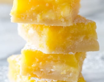 Homemade Fresh Lemon Bars. | Homemade Bar Pack| For Summer, Thank You Gift, Independence Day  and Father's Day