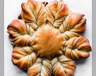 Sternbrot süsses Brot. | Hausgemachte Rollpackung | Für den Sommer, als Dankeschön, zum Unabhängigkeitstag und zum Vatertag