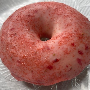 Strawberry Donut & Strawberry Glaze Baked Donut.| Homemade Donuts Pack| For Fall, Halloween, Autumn, Celebration and Parties