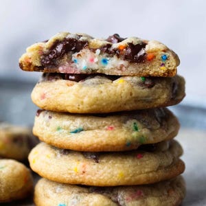 Frosting Filled Chocolate Chip Cookies For Easter, Summer, Spring, Celebration and Parties