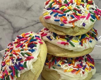 Iced Vanilla Amish Sugar Cookies | Homemade cookie Pack |For Fall, Halloween, Autumn, Celebration and Parties