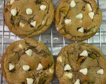 Galletas De Pistacho Y Chocolate Blanco. Pack galletas caseras / Semana Santa, verano, regalo agradecimiento Regalo, Día de la Madre