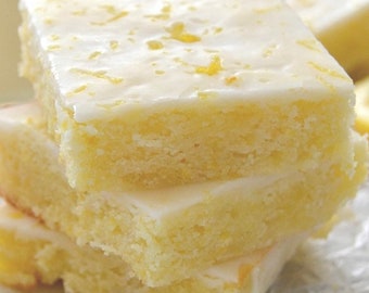 Brownie au citron frais| Pack de barres maison | Pour l'été, le printemps et Pâques