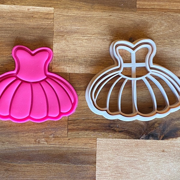 Ballerina Tutu Ballet Dance Dress Swan Princess Nutcracker Cookie Cutter | Fondant Stamp Embosser