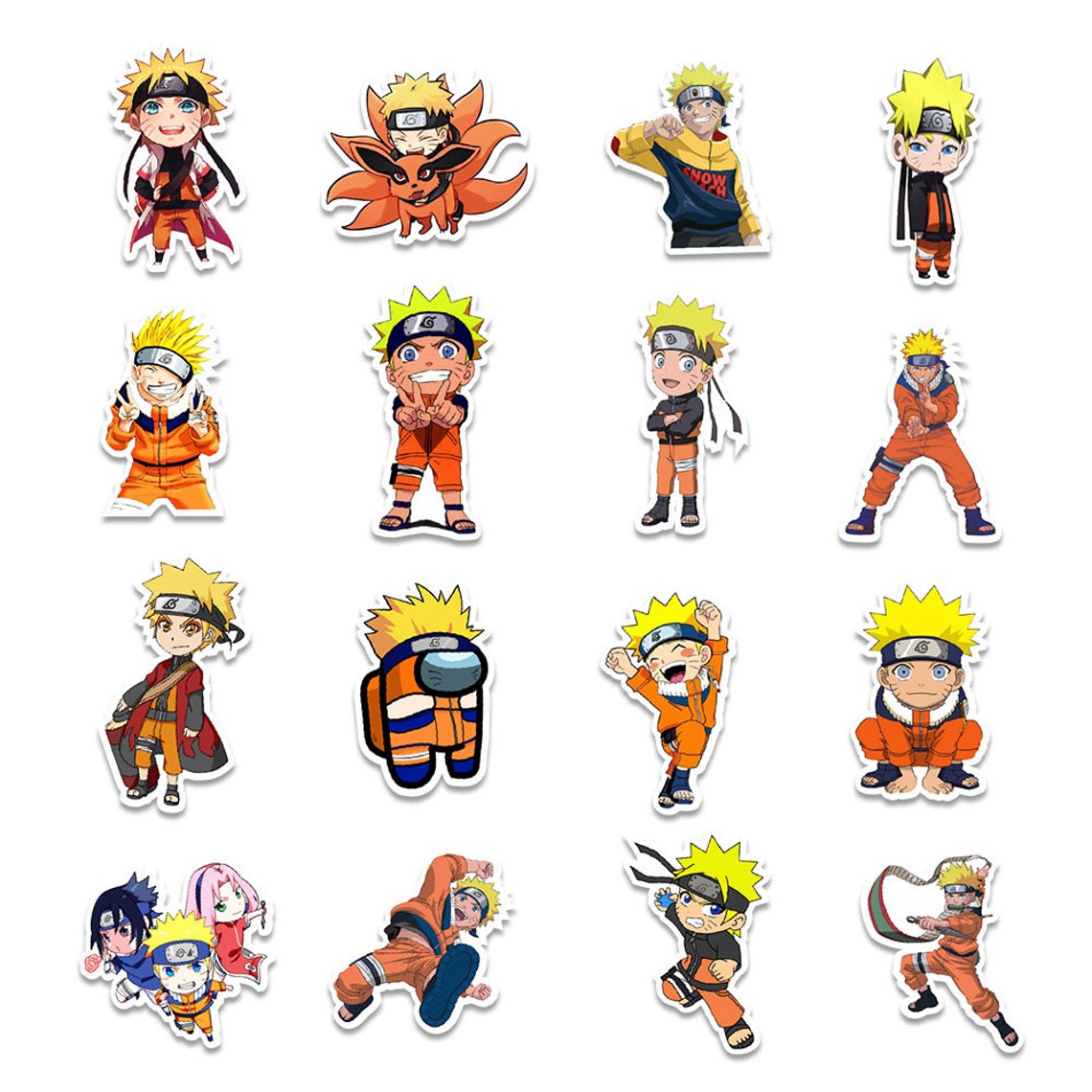 Naruto Anime Random Vinyl Waterproof Stickers para laptops Etsy
