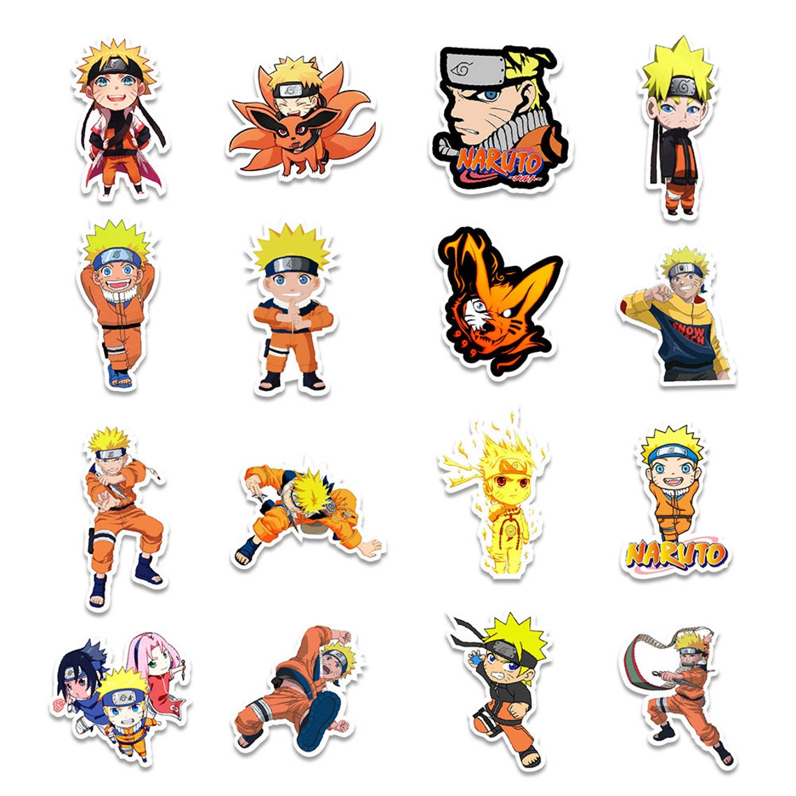 Naruto Anime Random Vinyl Waterproof Stickers para laptops Etsy