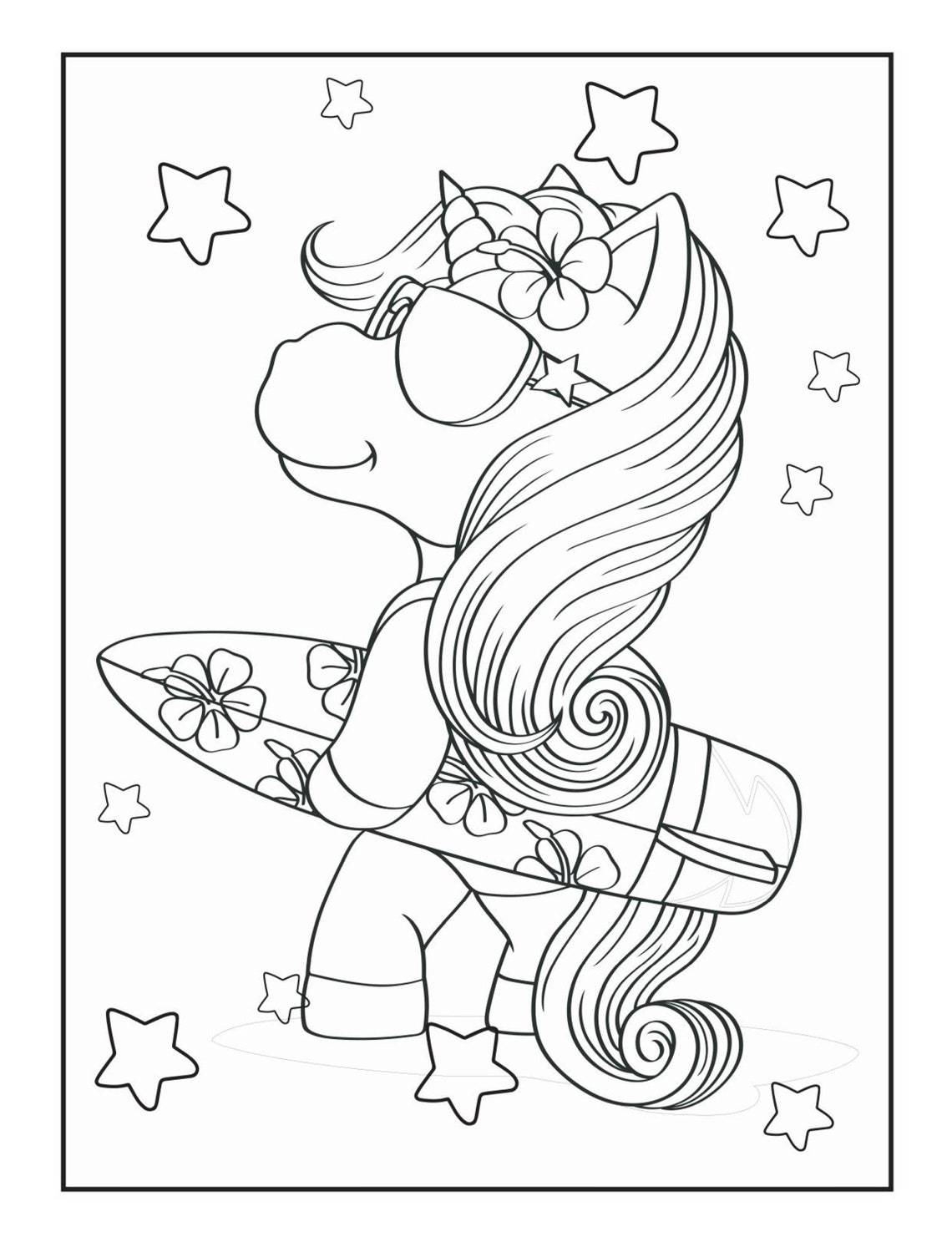 Licornes Livre de coloriage pour les enfants  Etsy France