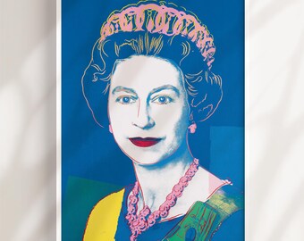 【50cm×50cm額付ポスター】アンディ ウォーホル 「エリザベス女王」新品 白額付きポスター】アンディ ウォーホル 「エリザベス テイラー」(新品