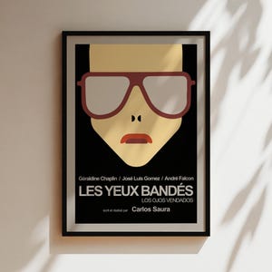 Les Yeux Bandes Vintage Poster, Les Yeux Bandes Französisches Festival Musikplakat, Vintage Musikplakate, Frankreich Leinwände, Musik 70er Jahre Wandkunst