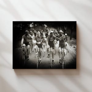 Tour de France Vintage Wall Art, Cycling, Bikes, Bicycle - Art Print Poster, Canvas or Frame, Gifts for Cyclists