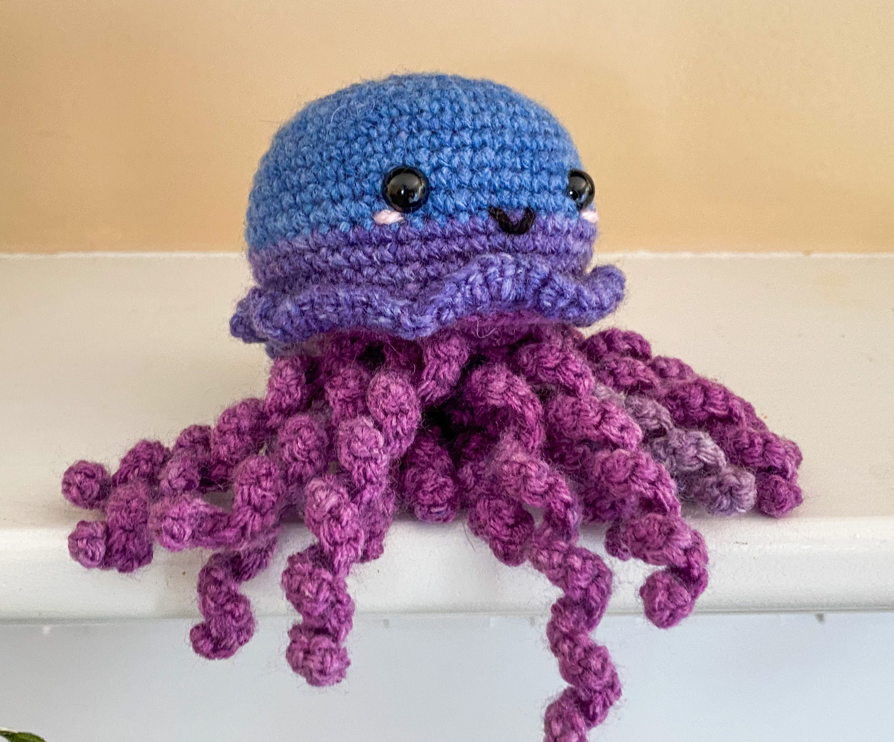 Kawaii Happy Jellyfish Plush Etsy