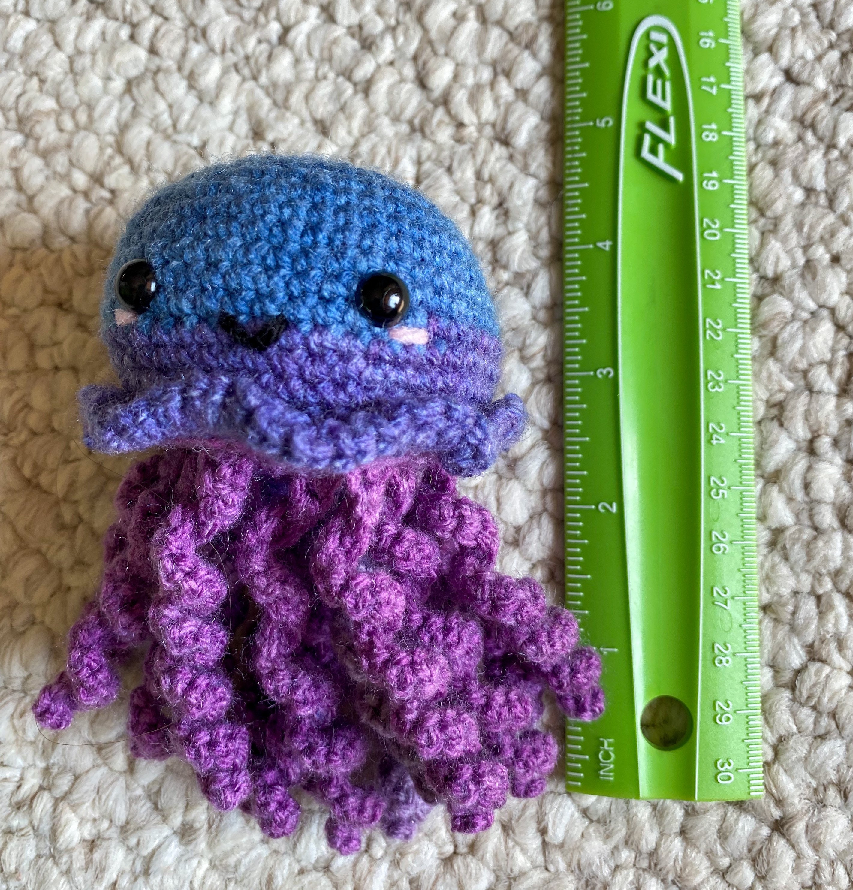 Kawaii Happy Jellyfish Plush Etsy UK