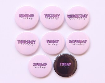Days of the Week Magnets | Set of 8