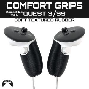 Rubber Comfort Grip Accessories Compatible With Quest 3/3S - 3D Printed