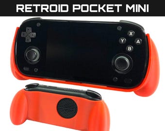 Grip for Retroid Pocket Mini V1 and V2 | 2-in-1 Reversible Screen
