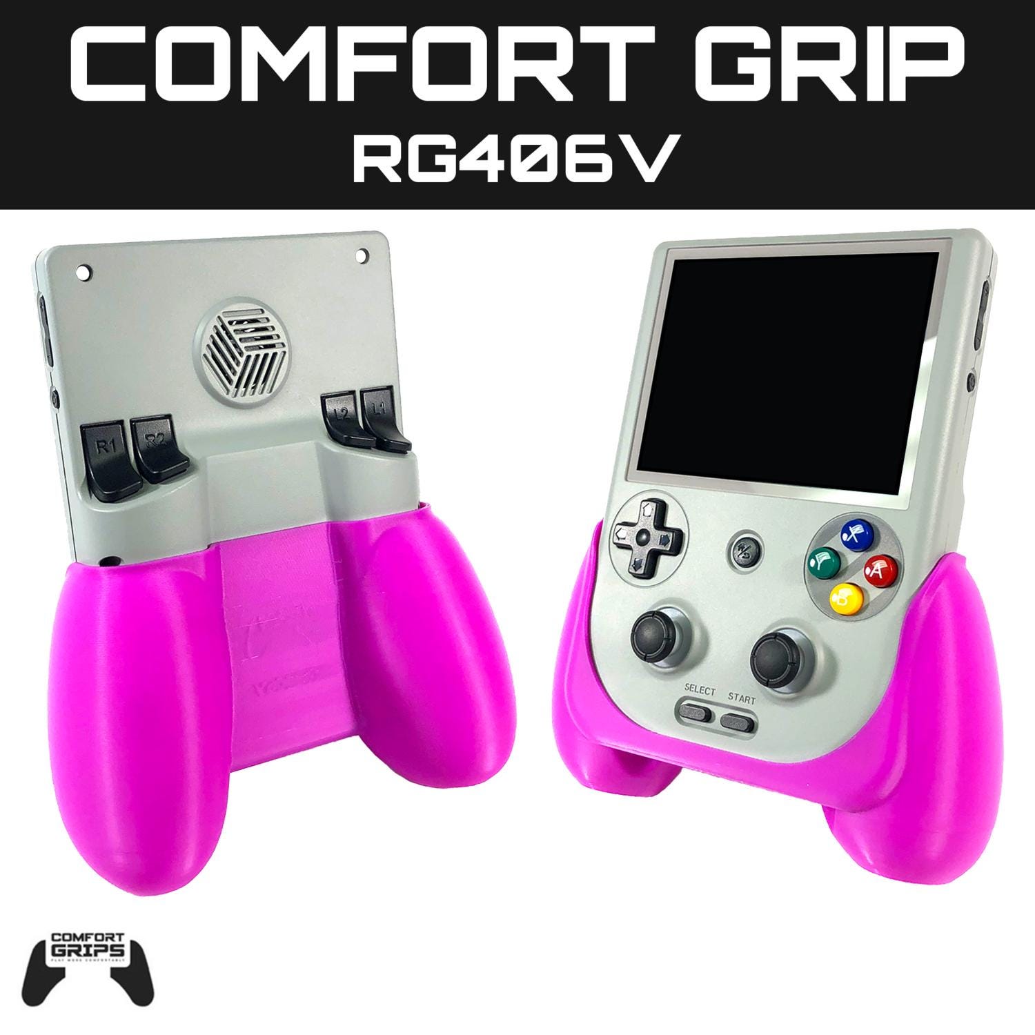 Anbernic RG406V Comfort Grip Case - 3D Printed