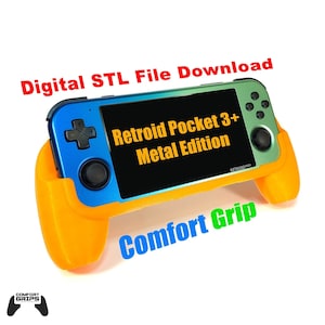 Retroid Pocket 3+ Metal Version Comfort Grip Case - Digital STL File Download