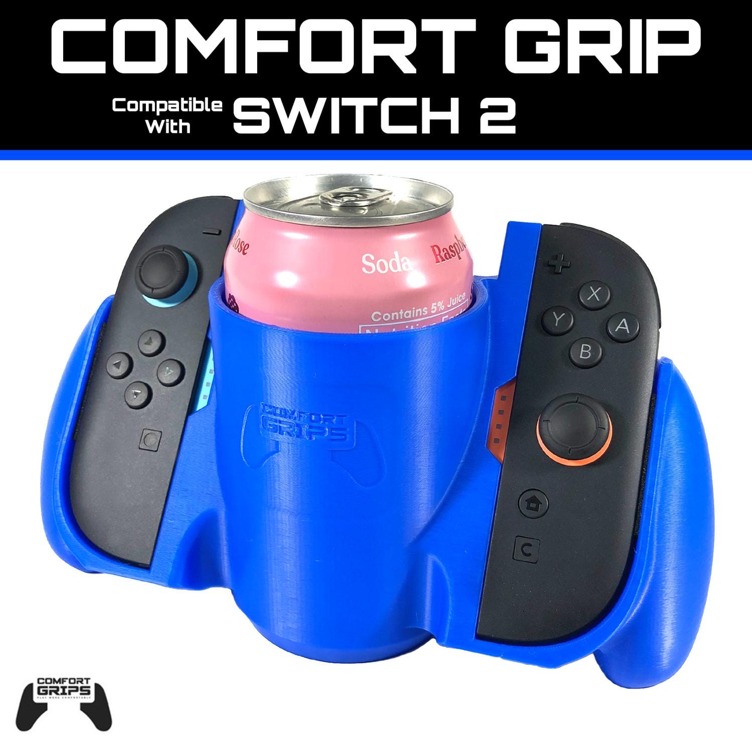 Beverage Holder Joy-con Comfort Grip Compatible With Switch 2 - 3D