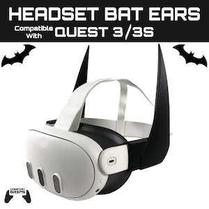 Bat Ears Headset Attachment Compatible With Quest 3/3S - 3D Printed