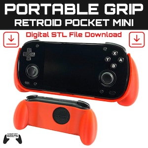 Retroid Pocket Mini Portable Grip Case - Digital STL File Download