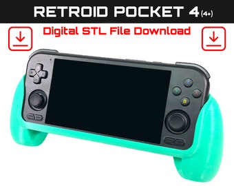 Case & Grip for Retroid Pocket 4 (and Pro) -- 2-in-1 -- 3D