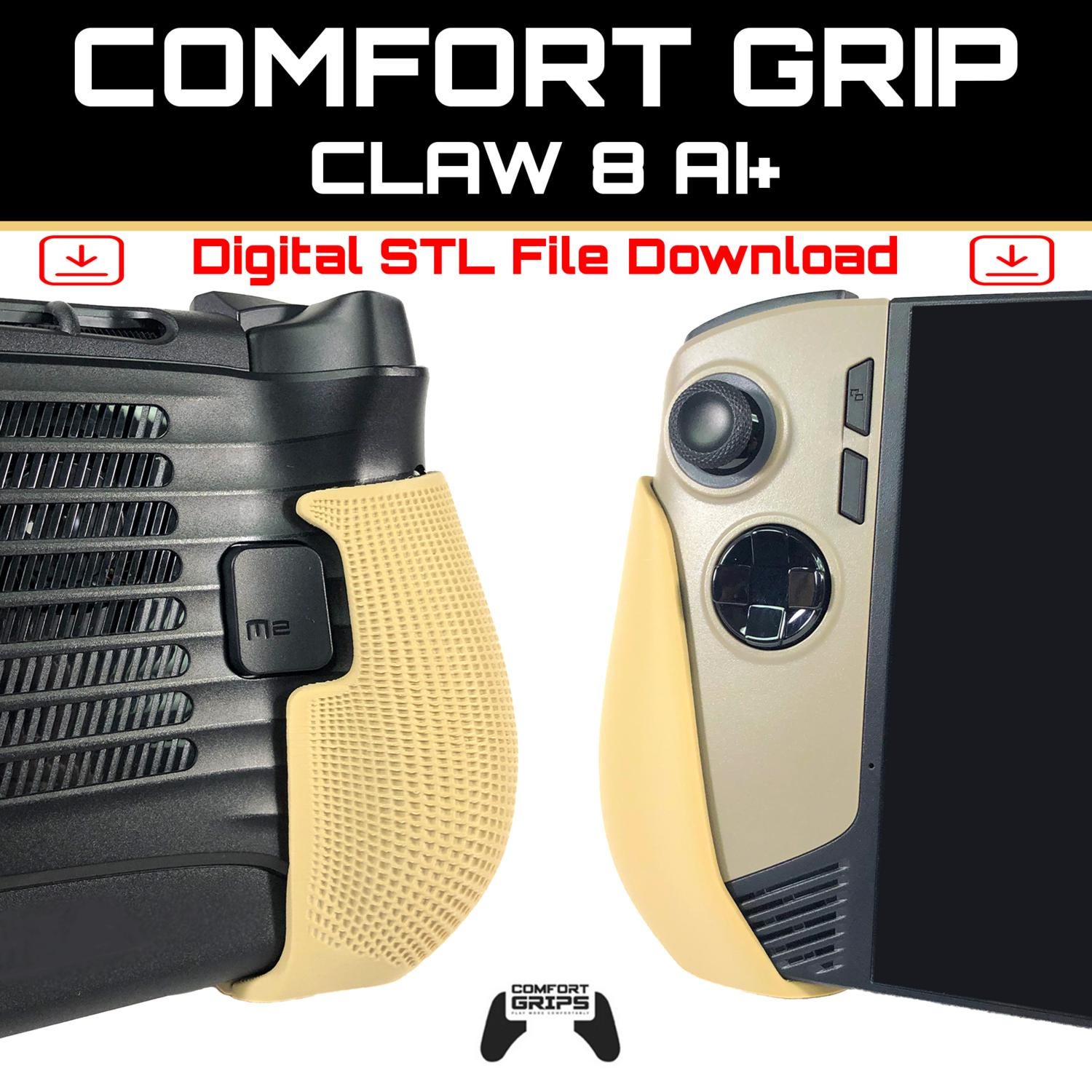 YIIWAY Custodia Rigida Case Cover Compatibile con MSI Claw 8 AI+ Console da gioco, Custodia Solo - Nero YC84019