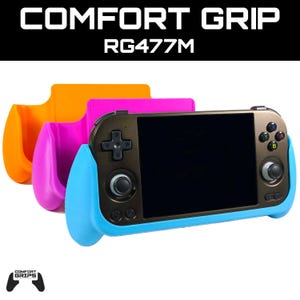 Funda con agarre cómodo y protector de pantalla Anbernic RG477M (accesorio impreso en 3D)