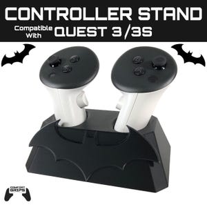 Suporte para controle com tema de morcego compatível com Quest 3/3S - impresso em 3D