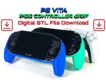 PS Vita Comfort Grip PS5 Controller Handles - Digital STL File