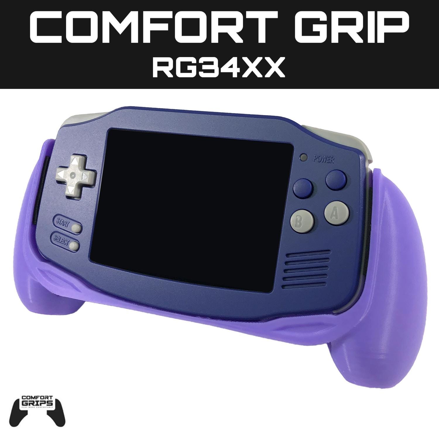 Anbernic RG34XX Comfort Grip Case - 3D Printed
