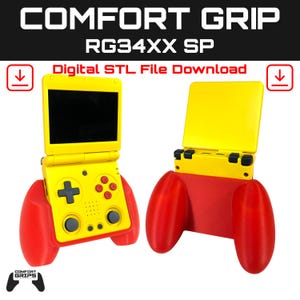 Anbernic RG34XX SP Comfort Grip Case - Digital STL File Download