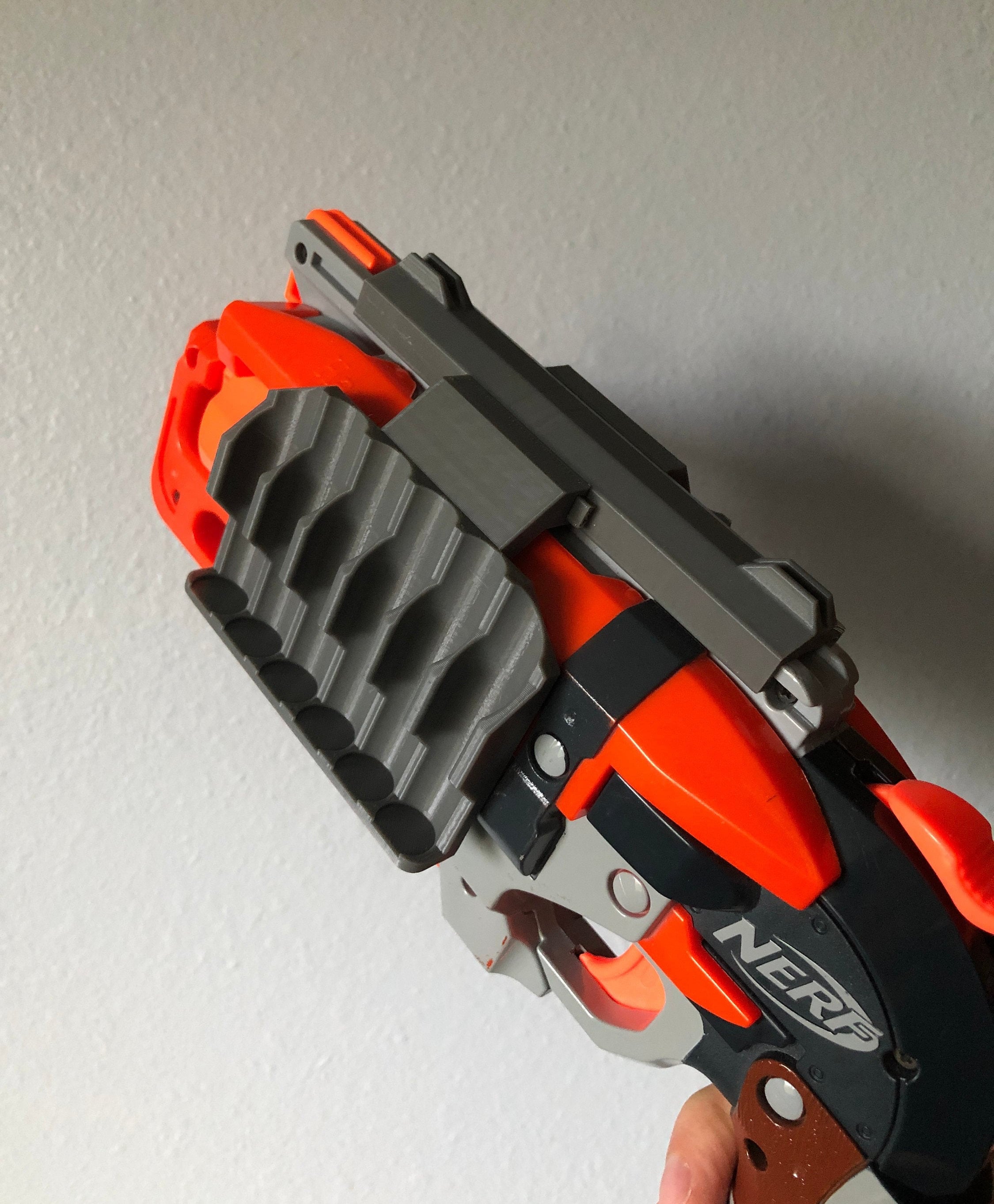 Nerf Hammershot Mod Sight With Dart Holders Attachment 3d Etsy New