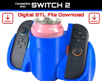 Soporte para bebidas Joy-Con Comfort Grip compatible con Switch 2 - Descarga de archivo STL digital