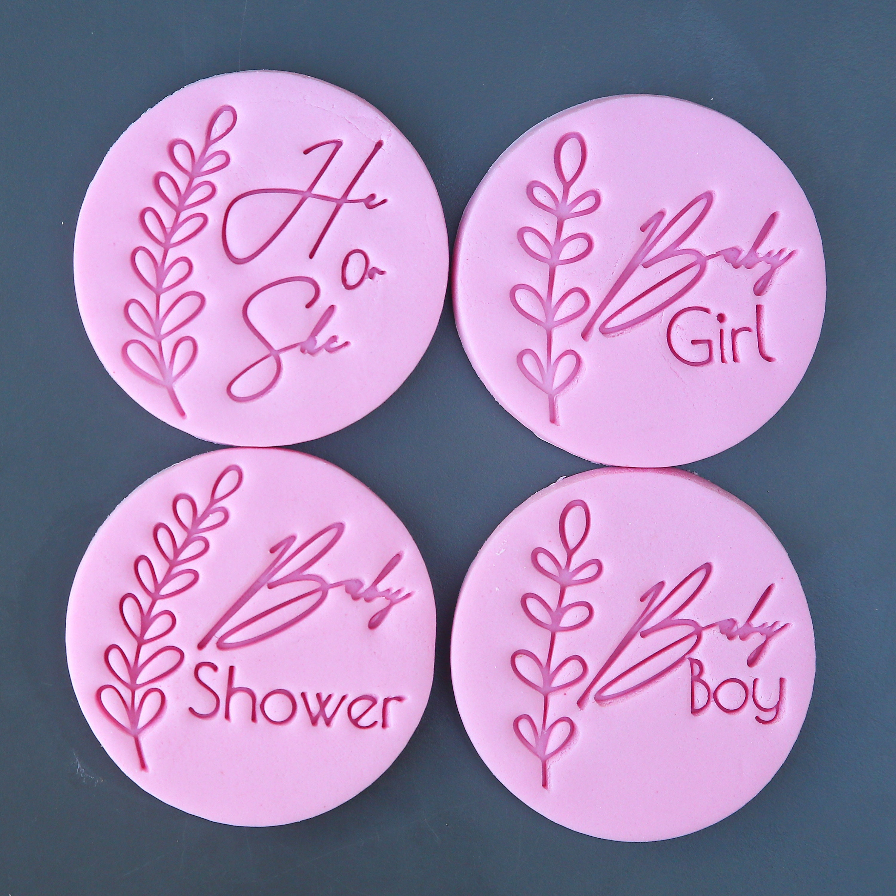 5 Nature Baby Shower Signature Set Stamps Cookie Cutter Etsy