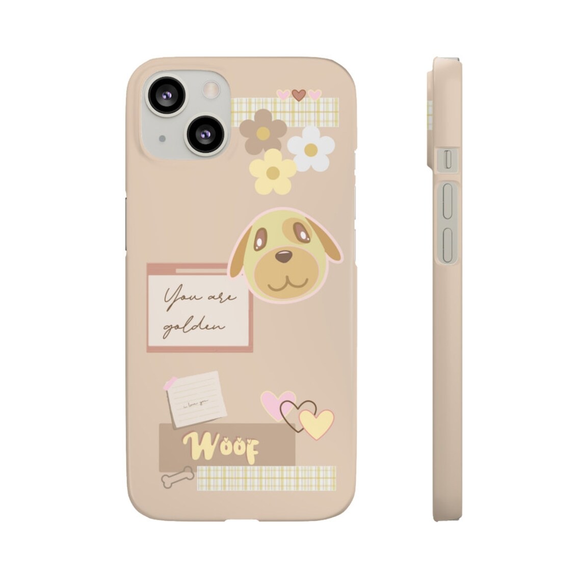ACNH Goldie Collage Pink Yellow Neutral Snap Phone Case Etsy