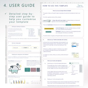 Personal Savings Planner Template | 5 Year Forecast | Auto Piggy Bank | Track & Achieve your Savings Goals | Spreadsheet | Digital Download image 8