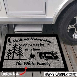 Personalized Camper Doormat, camper gift, traveller gift for campers, wanderlust mat, camper van décor, caravan accessories, custom door mat